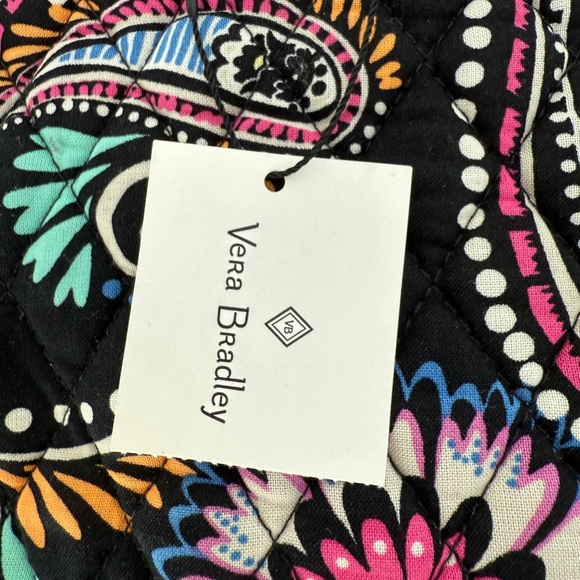 Vera Bradley Black Paisley Bandana Swirl Iconic Vera Tote Bag. New with tags - Picture 3 of 6